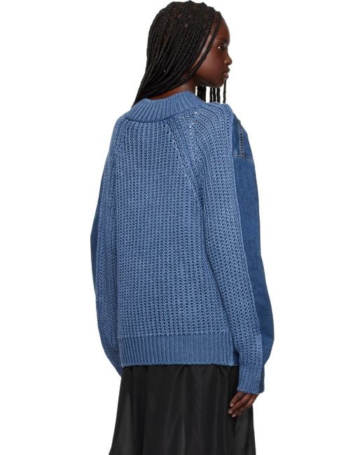 Bless Blue The Cristaseya Edition Paneled Denim Jacket