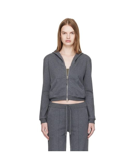 Tom Ford Black Peachy Hand Cotton Jersey Zip Hoodie