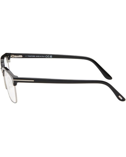 Tom Ford Black Half-rim Glasses for men