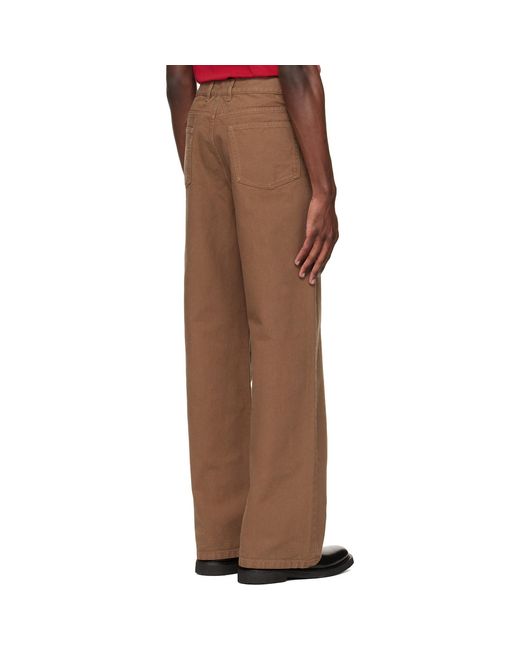 A.P.C. Brown Aaron Jeans for men