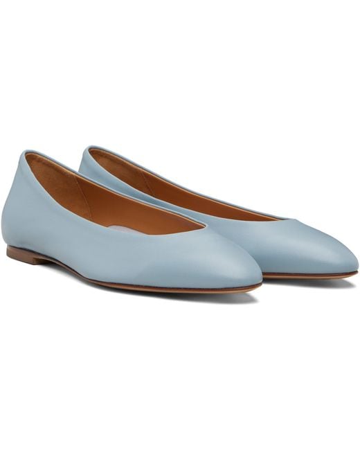 Aeyde Black Ellie Almond-Toe Flats