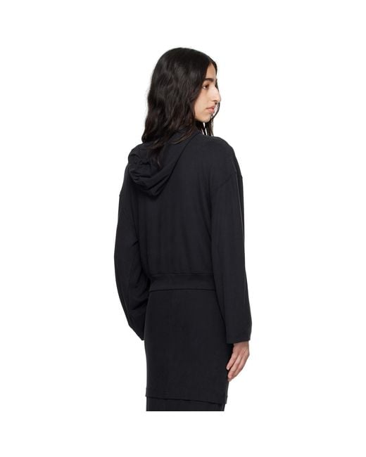 ALAINPAUL Black Zip-Up Hoodie