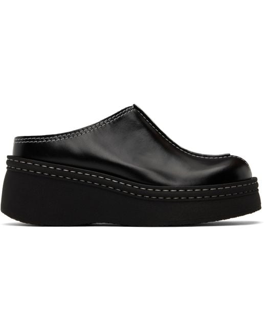 Miista Black Mego Mules