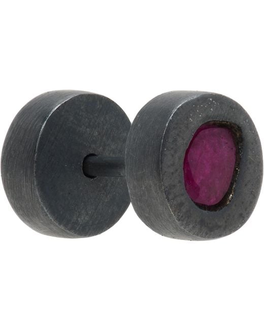 Parts Of 4 Purple Stud Earring for men