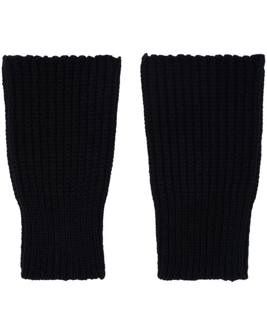 Dries Van Noten Black Montoya Arm Warmers for men