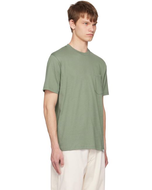 Norse Projects Green Johannes T-shirt for men