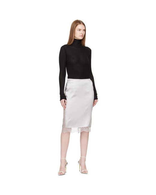 Tom Ford Black Knee-Length Midi Skirt