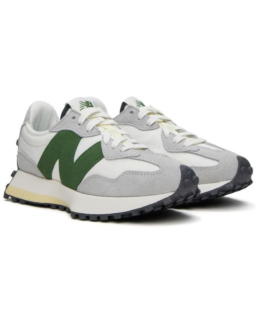 New Balance Green 327 Logo-patch Sneakers