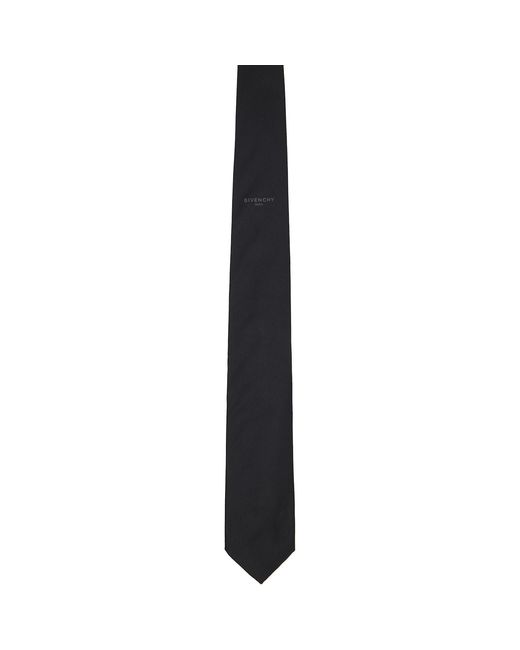 Givenchy Black Paris Silk Jacquard Tie for men