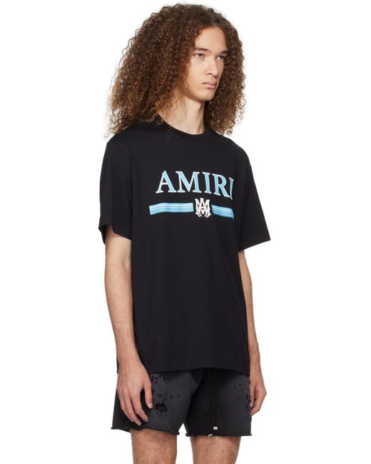 Amiri Black Ma Bar T-shirt for men