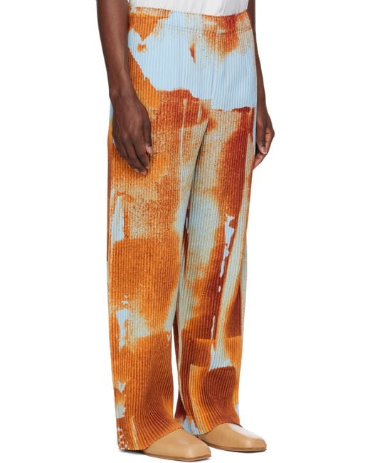 Homme Plissé Issey Miyake Multicolor Wind Walk Trousers for men
