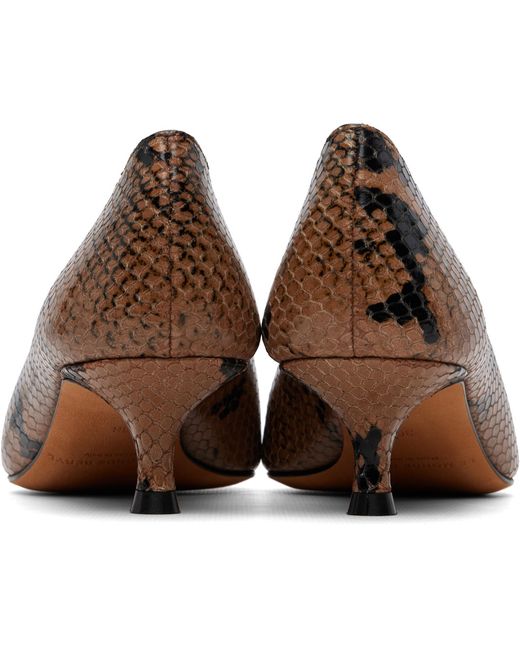 Le Monde Beryl Brown Babouche Kitten Heels