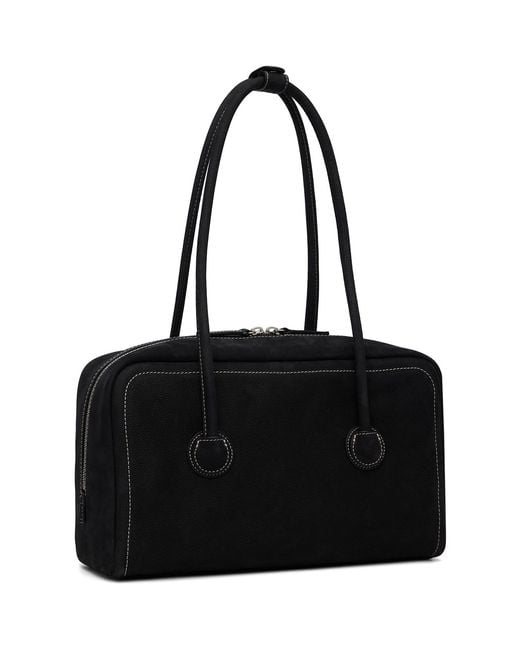 MARGE SHERWOOD Black Soft Boston Bag