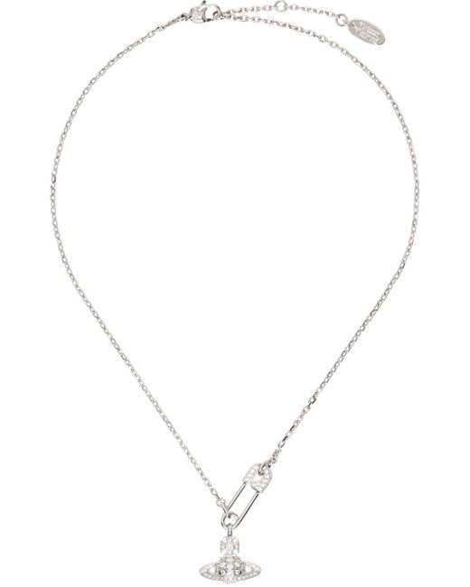 Vivienne Westwood Multicolor Silver Lucrece Pendant Necklace for men
