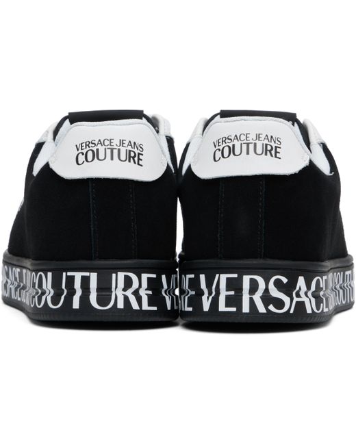 メンズ Versace Jeans Couture ブラック Court 88 ロゴ スニーカー Black