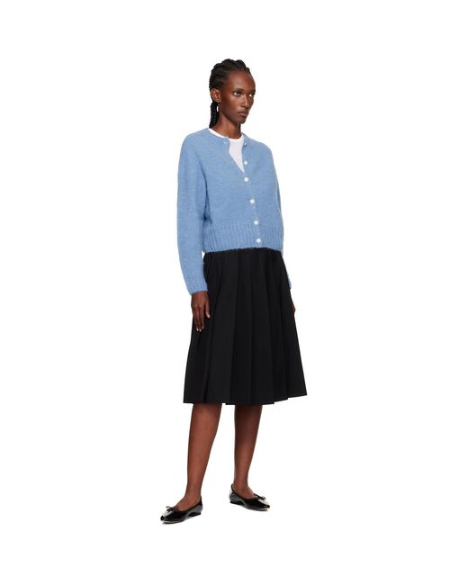 NOTHING WRITTEN Alpaca Knit Cardigan in Blue | Lyst