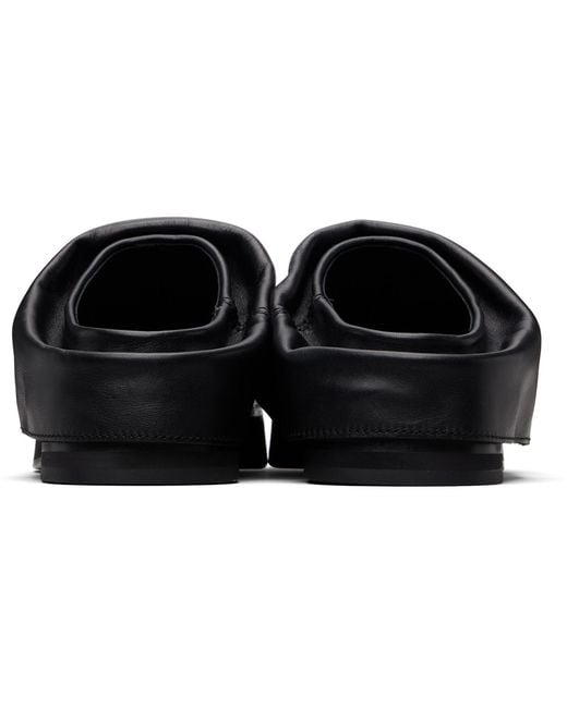 The Attico Black Mini Robin Sabot Loafers
