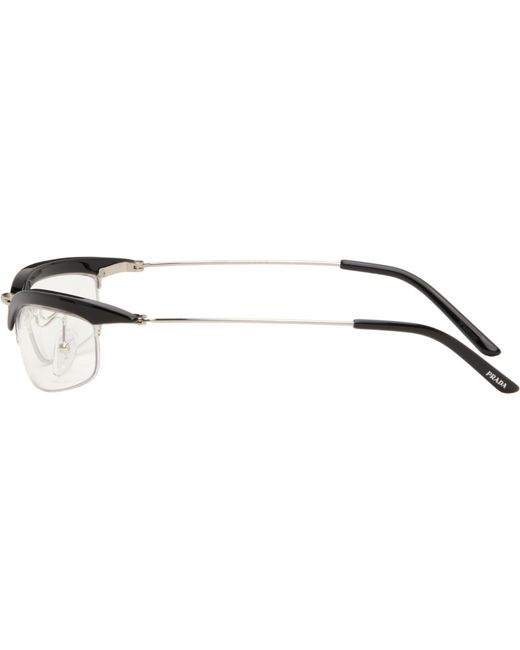 Prada Black Catwalk Angular Cateye Glasses
