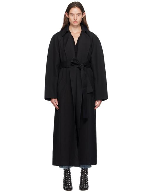 【関税込み】KHAITE ブラック Roth コート KHAITE ROTH コート - Black | FWRD