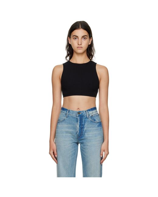 Gauchère Black Cropped Tank Top
