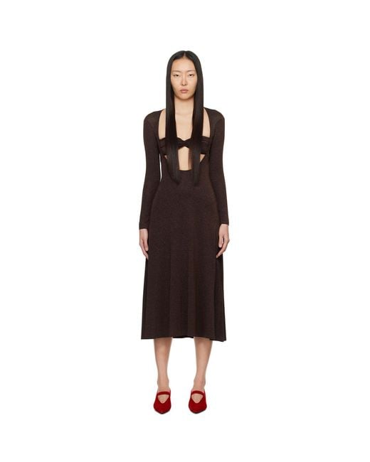 Beaufille Black Baes Midi Dress