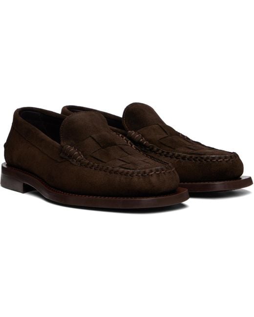 Hereu Brown Nombela Suede Loafers for men