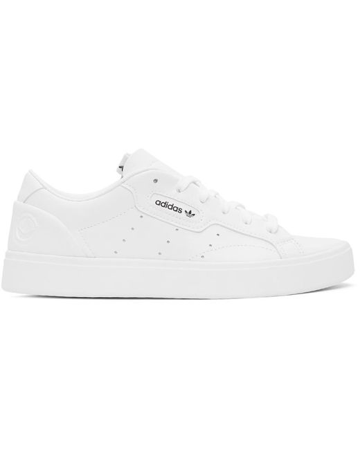 adidas Originals Sleek Vegan Shoes in wh/wh (White) - Save 61% | Lyst  Australia