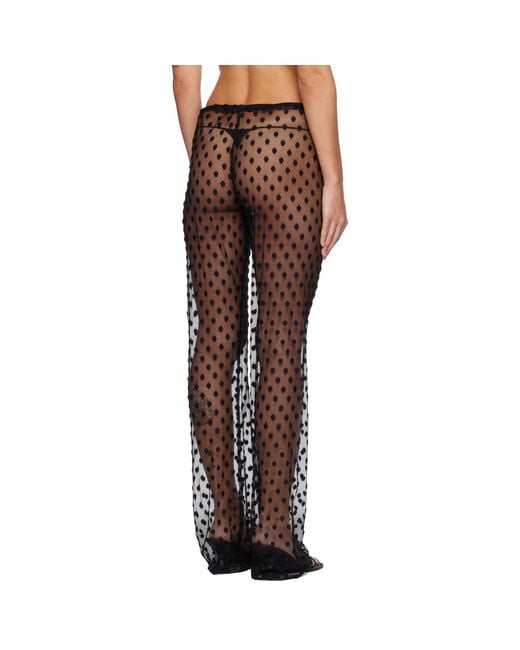 Dries Van Noten Black Elasticated Trousers