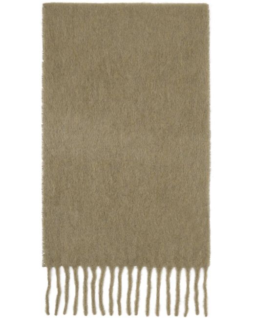 AMI Green Taupe Patch Scarf