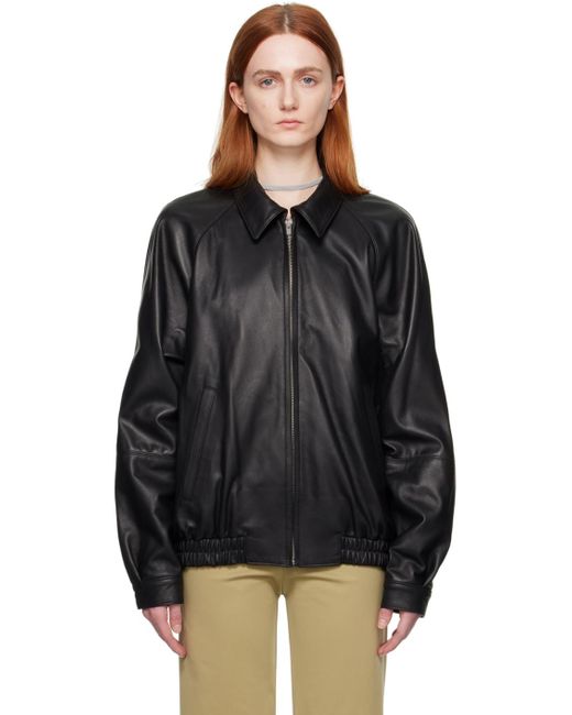 Maryam Nassir Zadeh Black Resolution Leather Jacket
