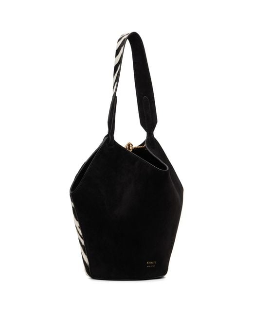 Khaite Black Mini Lotus Tote