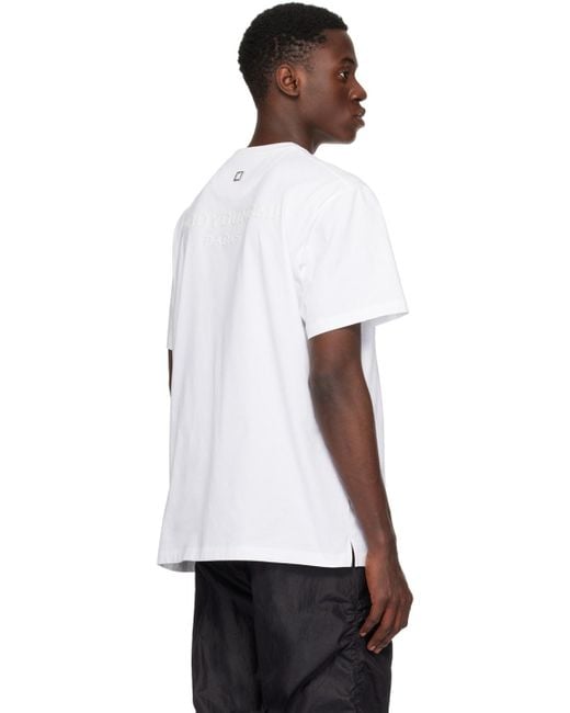 Wooyoungmi White Plaque T-shirt for men