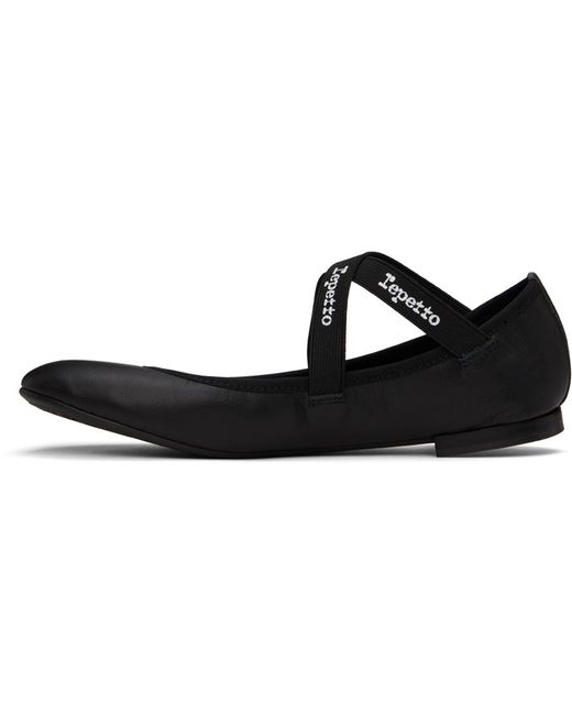 Ballerines de style chaussure charles ix joana es Repetto en coloris Black