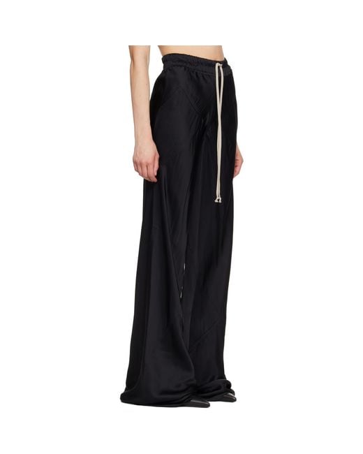 Rick Owens Blue Tower Drawstring Bias Trousers