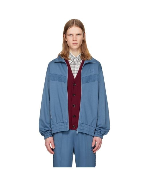 Needles Blue Fringe Track Jacket for men