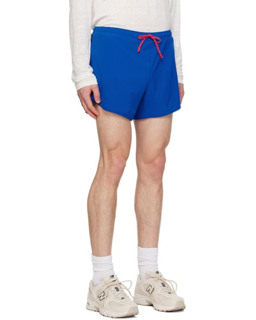 District Vision Blue 5In Training Shorts for men