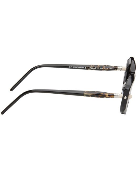 Kuboraum Black & Tortoiseshell P15 Sunglasses for men
