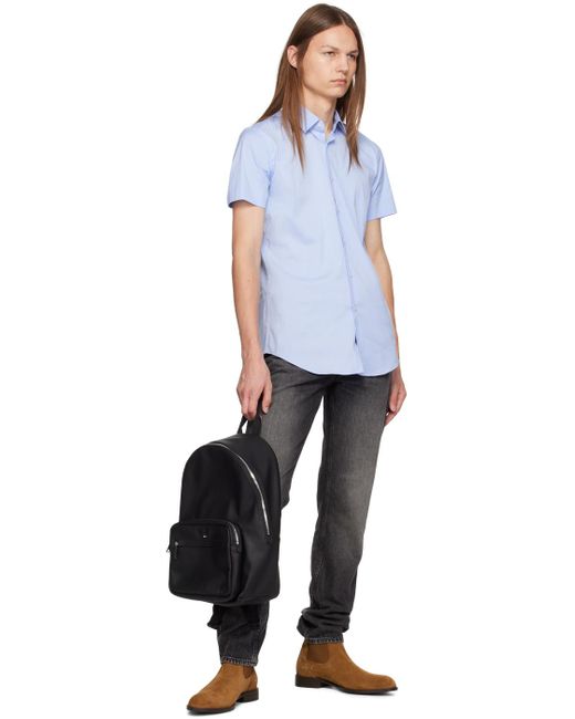 Sac à dos noir en cuir saffiano Boss pour homme en coloris Black