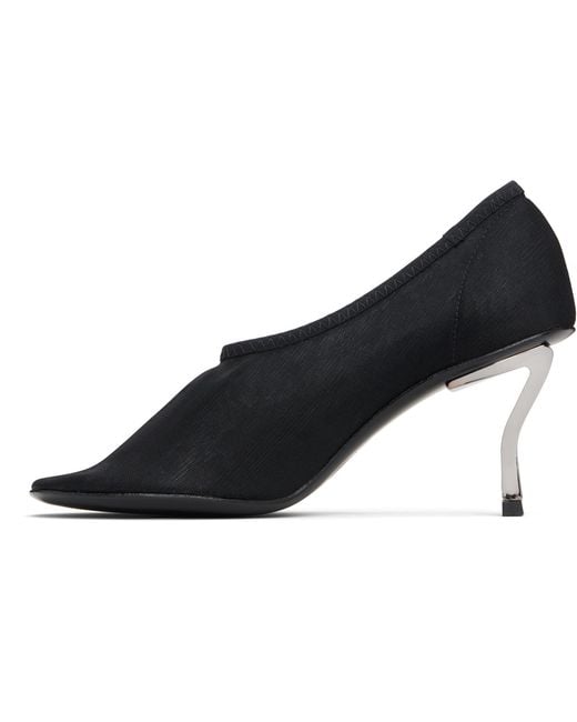 Nicole Saldanã Black Harper Mesh Heels