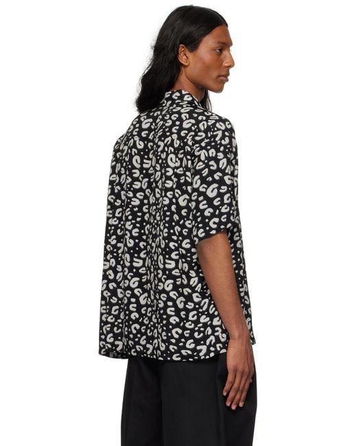 TAKAHIROMIYASHITA The Soloist Black Leopard Shirt for men