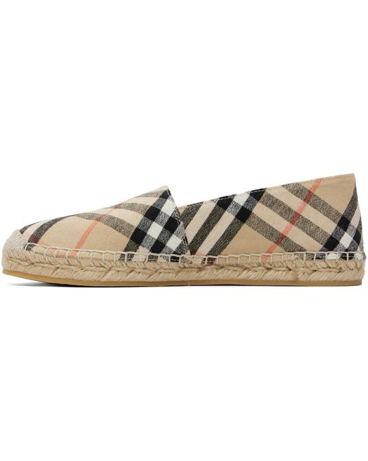 Burberry Multicolor Check Mews Espadrilles