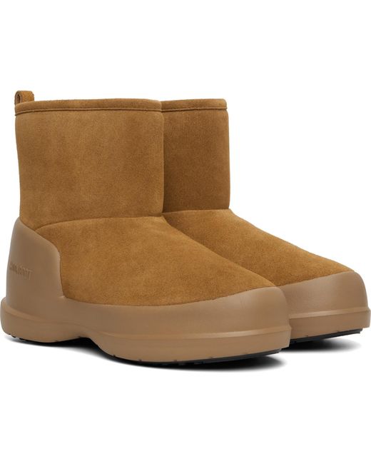 Moon Boot Black Tan Mezzaluna Mid Boots for men