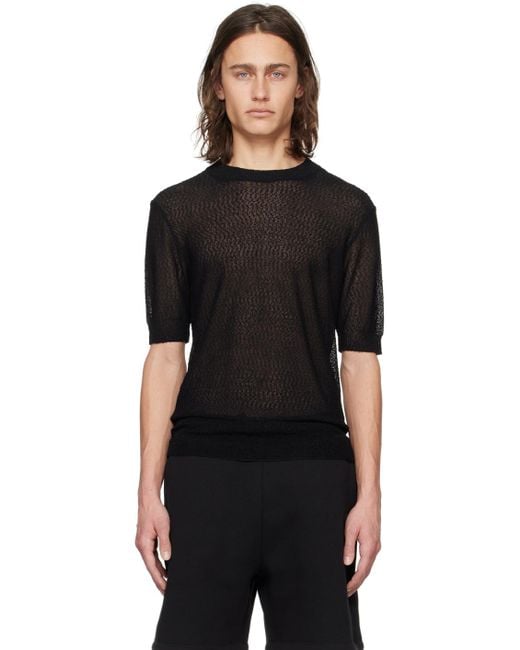 メンズ AMI セミシア トップス Black