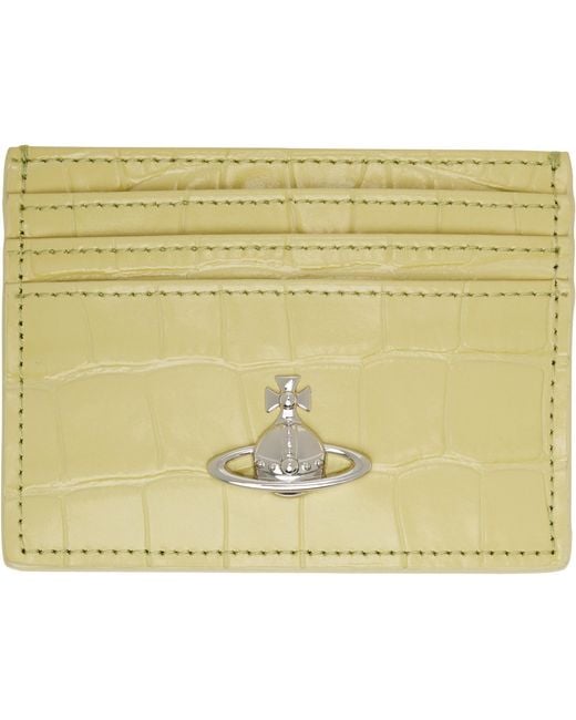 Vivienne Westwood Metallic Flat Card Holder for men