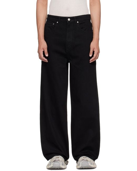Han Kjobenhavn Black Baggy Jeans for men