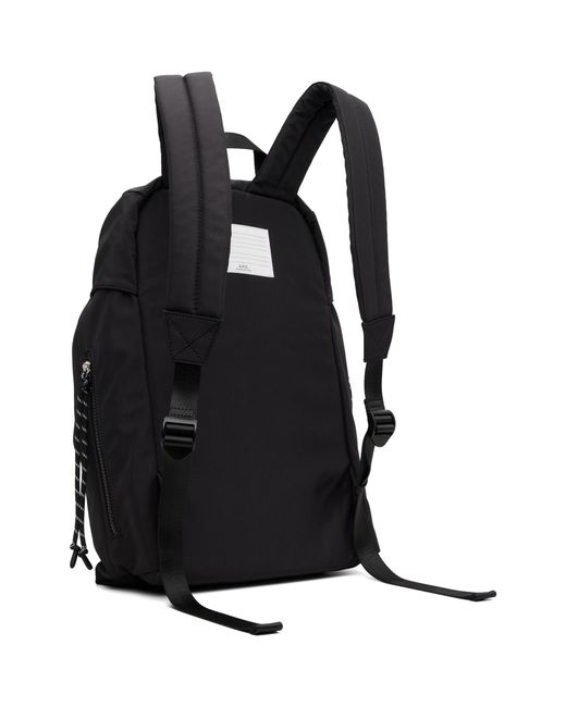 A.P.C. Black Treck Backpack for men