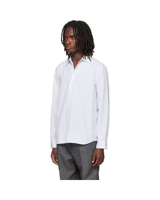 Jil Sander White Cotton Poplin Shirt for men