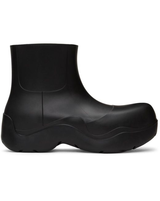 Bottega Veneta Rubber Matte Puddle Chelsea Boots in Black for Men - Lyst