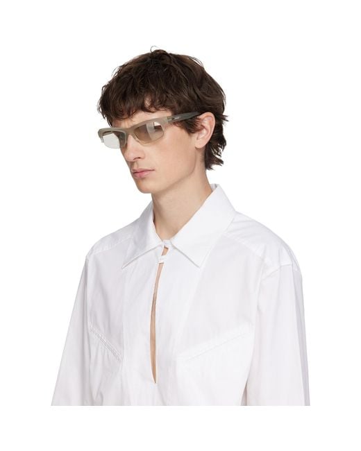Retrosuperfuture Black Transparent Scatto Sunglasses for men