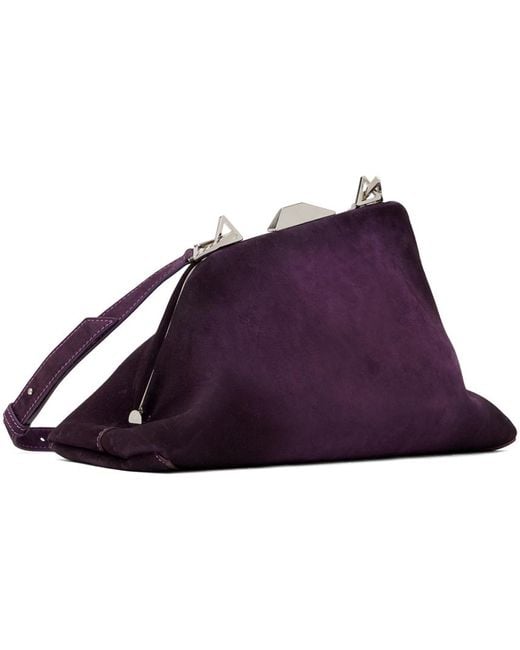 The Attico Purple Day Off Shoulder Bag